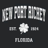 New Port Richey Florida Vintage Shamrock Sports T Shirt Crewneck Sweatshirt | Artistshot