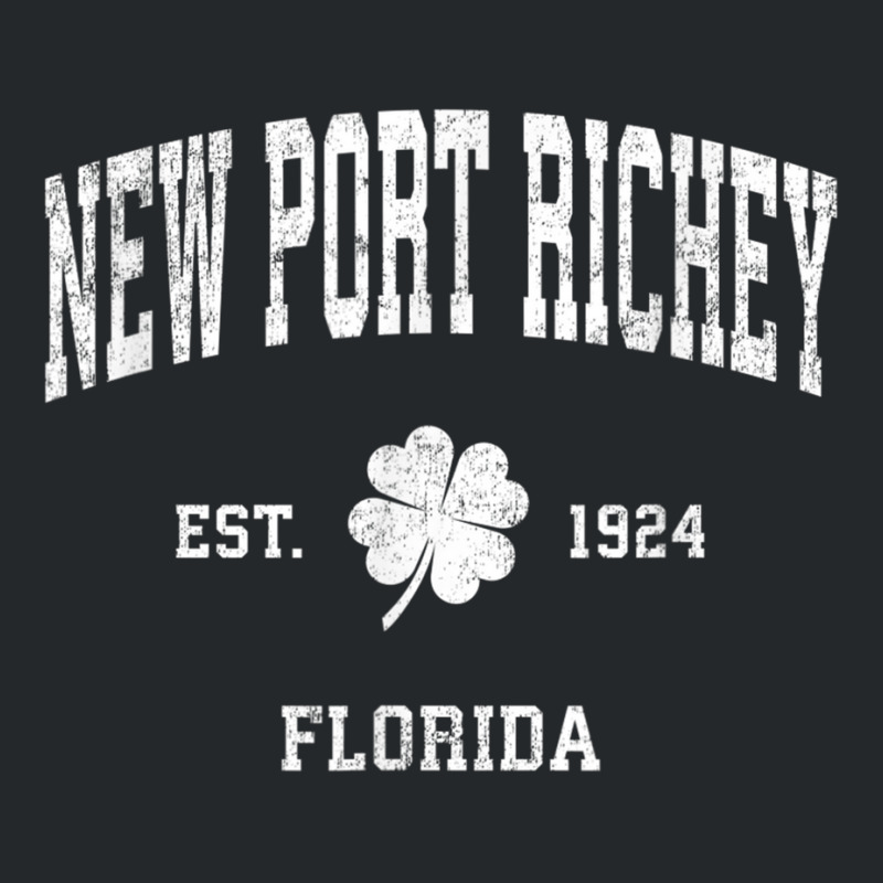 New Port Richey Florida Vintage Shamrock Sports T Shirt Crewneck Sweatshirt | Artistshot