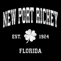 New Port Richey Florida Vintage Shamrock Sports T Shirt Zipper Hoodie | Artistshot