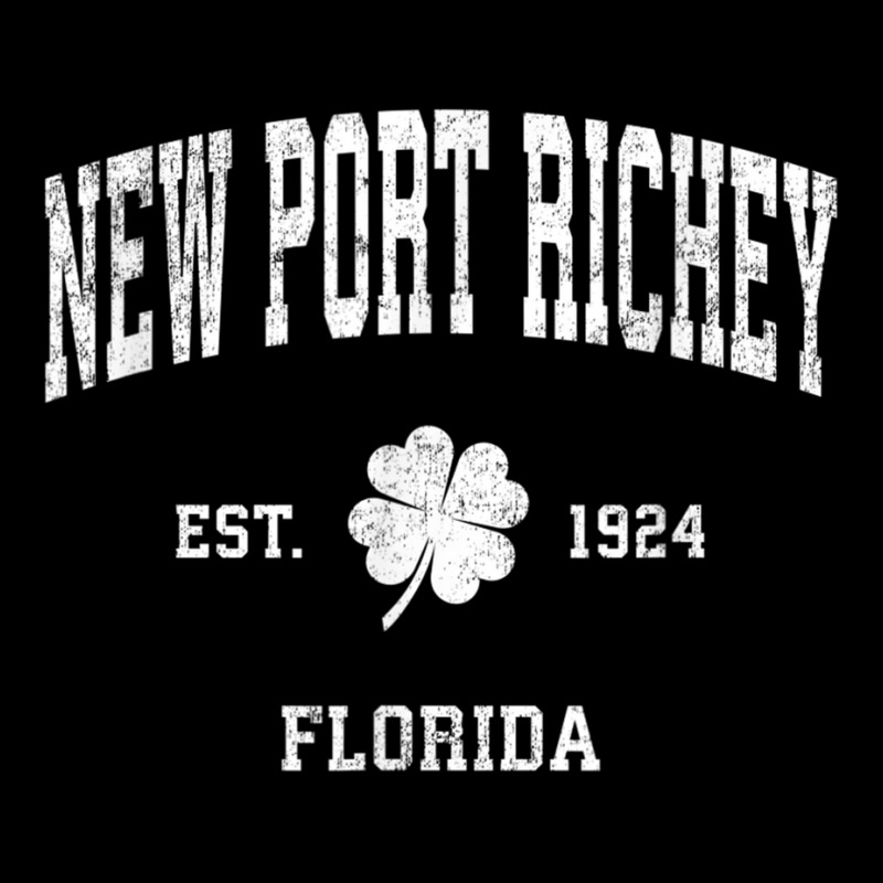 New Port Richey Florida Vintage Shamrock Sports T Shirt Men's 3/4 Sleeve Pajama Set | Artistshot