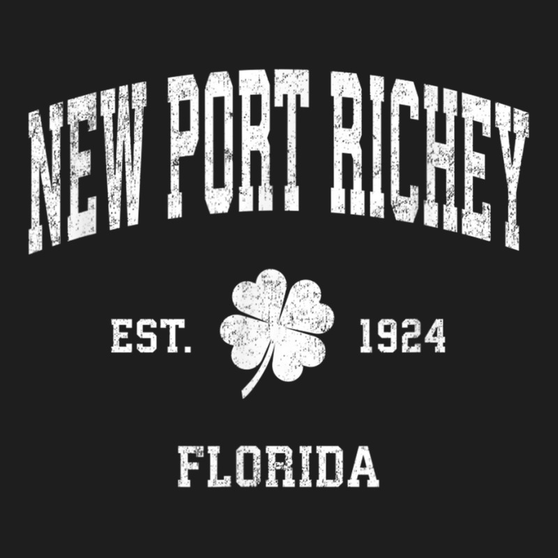 New Port Richey Florida Vintage Shamrock Sports T Shirt Classic T-shirt | Artistshot