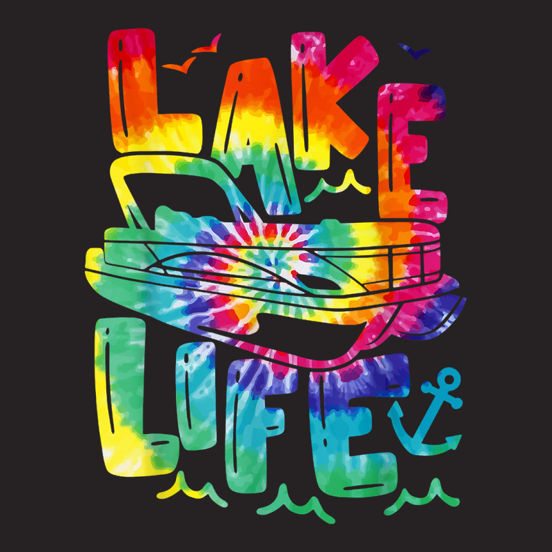 Lake Life Tie Dye Pontoon Summer Vacation Boat Pontooning T Shirt Vintage Cap | Artistshot