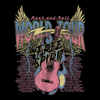 Rock & Roll Free Spirit World Tour Guitar Fire Wings Thunder T Shirt Men's Long Sleeve Pajama Set | Artistshot