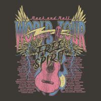 Rock & Roll Free Spirit World Tour Guitar Fire Wings Thunder T Shirt Bucket Hat | Artistshot