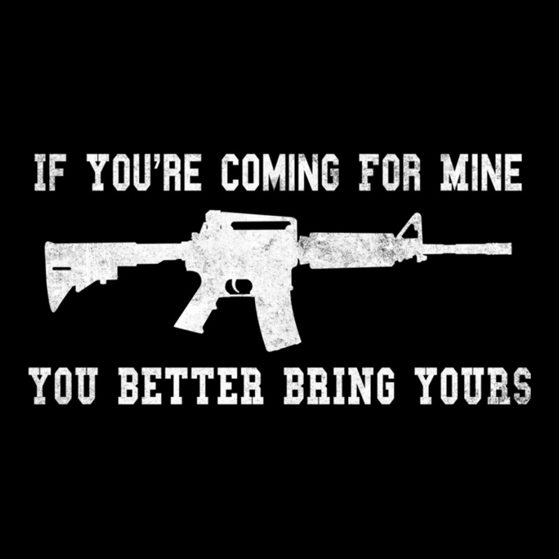 If You're Coming For Mine You Better Bring Yours Ar 15 Gun Pullover Ho V-neck Tee | Artistshot