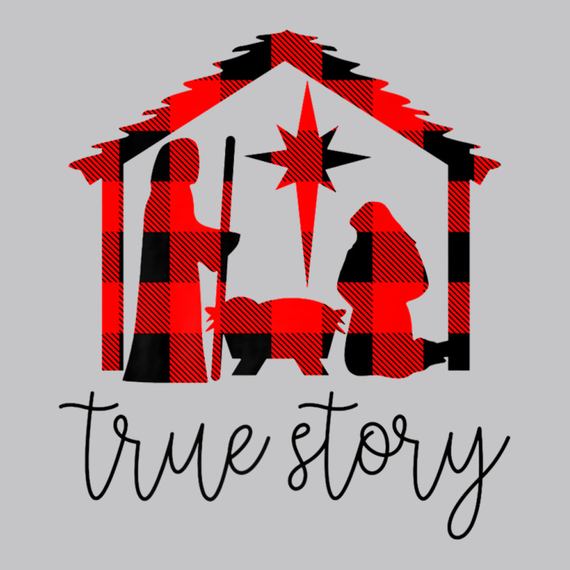 True Story Christmas Manger Nativity Scene Buffalo Plaid Premium T Shi Baby Bodysuit by cm-arts | Artistshot