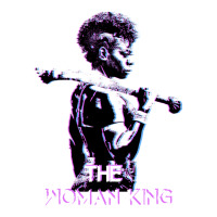 The Woman King Art Black And Purple Glitch V-neck Tee | Artistshot