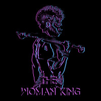 The Woman King Art Black And Purple Glitch Men's Long Sleeve Pajama Set | Artistshot