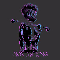 The Woman King Art Black And Purple Glitch Vintage Hoodie | Artistshot