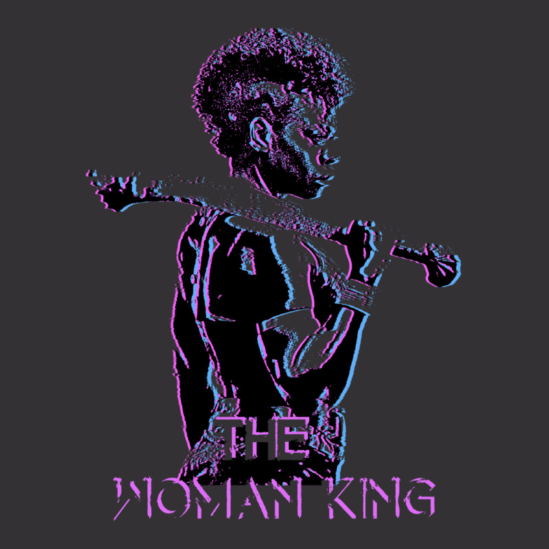 The Woman King Art Black And Purple Glitch Vintage Hoodie by cm-arts | Artistshot