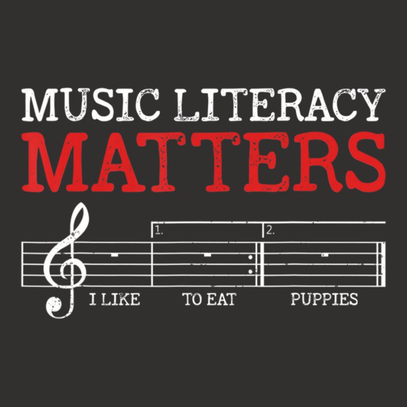 Music Literacy Matters I Like To Eat Puppies Funny Sarcastic Long Slee Champion Hoodie by cm-arts | Artistshot