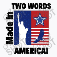 Two Words Made In America T-shirt | Artistshot