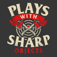 Plays With Sharp Objects   Axe Throwing Hatchet Lumberjack T Shirt Toddler Hoodie | Artistshot