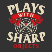 Plays With Sharp Objects   Axe Throwing Hatchet Lumberjack T Shirt Baby Bodysuit | Artistshot