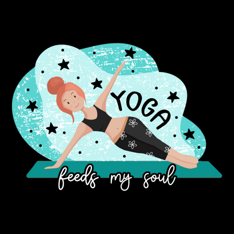 Yoga Feeds My Soul Relaxation Positive Long Sleeve T Shirt Maternity Scoop Neck T-shirt by cm-arts | Artistshot