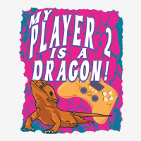 My Player 2 Is A Dragon! Video Game Players Bearded Dragon Sweatshirt Adjustable Cap | Artistshot