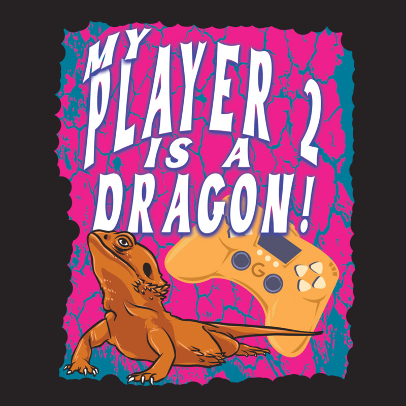 My Player 2 Is A Dragon! Video Game Players Bearded Dragon Sweatshirt Vintage Cap by cm-arts | Artistshot