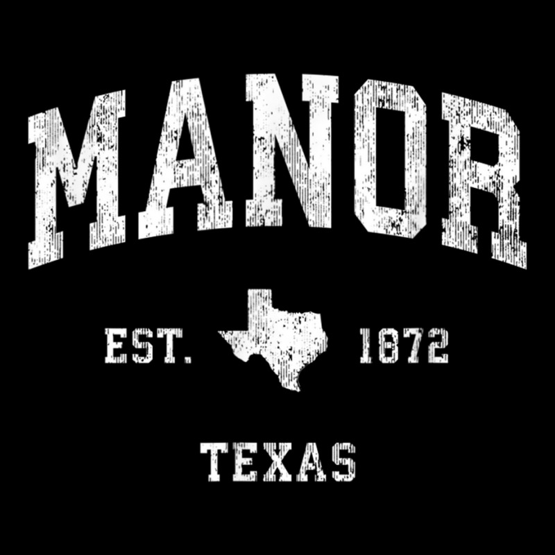 Manor Texas Tx Vintage Athletic Sports Design T Shirt Legging by cm-arts | Artistshot