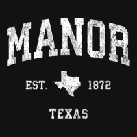 Manor Texas Tx Vintage Athletic Sports Design T Shirt Scorecard Crop Tee | Artistshot