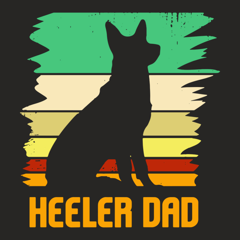 Australian Cattle Dog Pet Heeler Dad Ladies Fitted T-Shirt by cm-arts | Artistshot