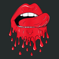 Tongue Licking Red Melting Lips Tank Top Women's Triblend Scoop T-shirt | Artistshot