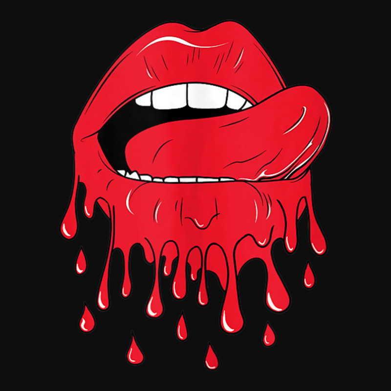 Tongue Licking Red Melting Lips Tank Top Crop Top by cm-arts | Artistshot