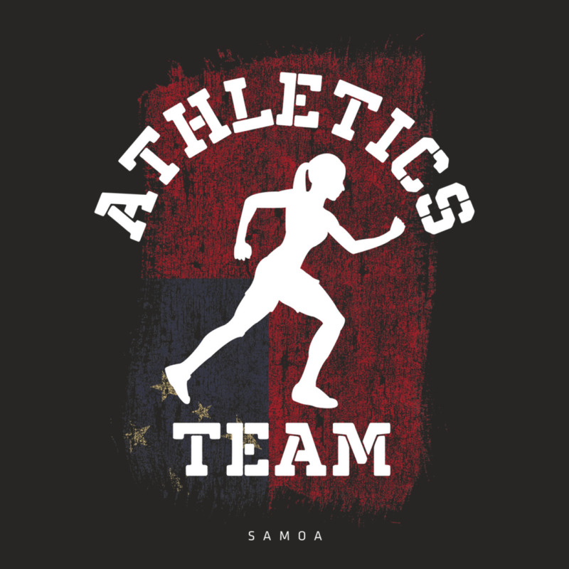 Womens Track And Field Samoa Athletics Sports Player Long Sleeve T Shi Ladies Fitted T-Shirt by cm-arts | Artistshot