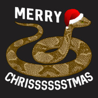 Merry Hissmas Christmas Santa Hat Copperhead Snake T Shirt T-shirt | Artistshot