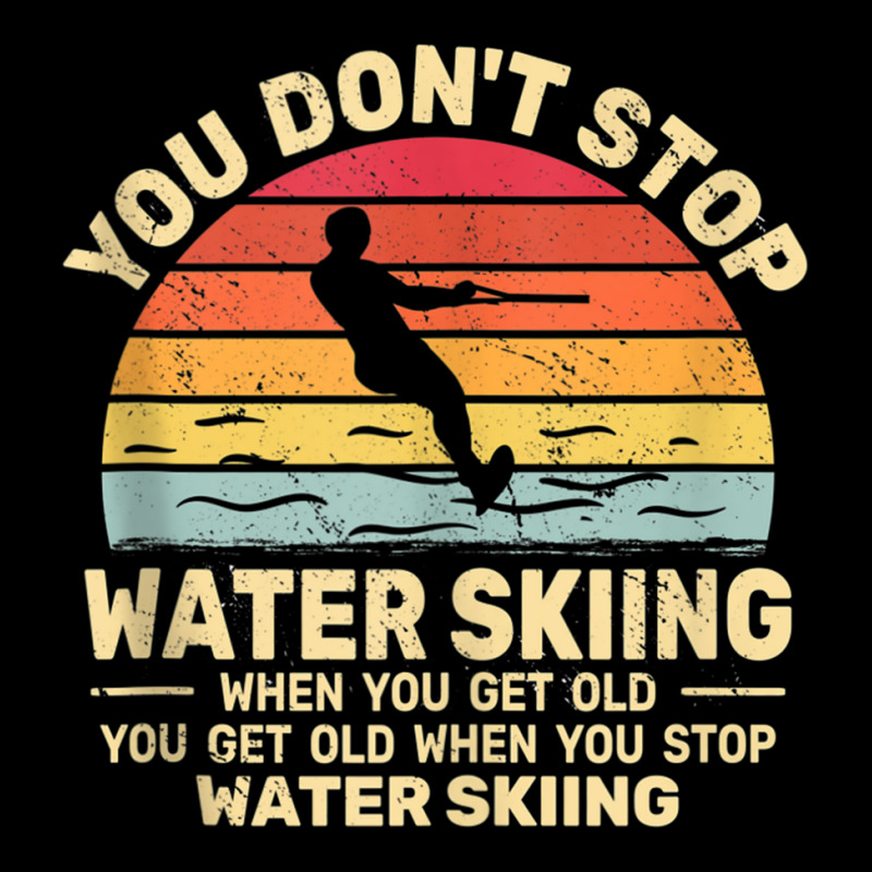 You Don't Stop Water Skiing When Get Old Water Ski Vintage Tank Top Cropped Sweater by cm-arts | Artistshot