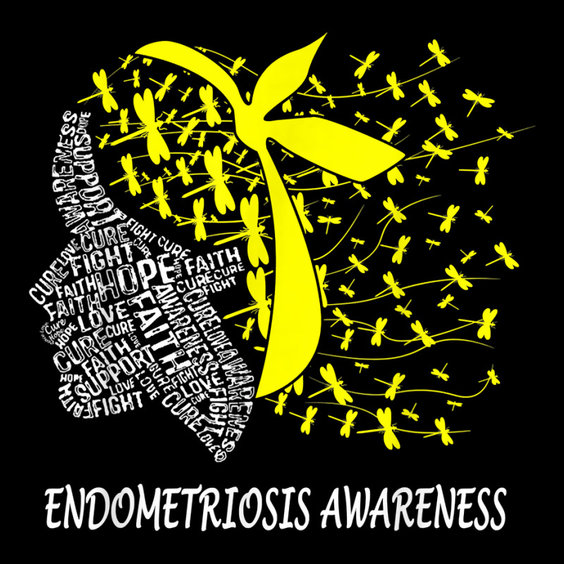 We Wear Yellow For Endometriosis Awareness T Shirt Graphic Youth T-shirt by cm-arts | Artistshot