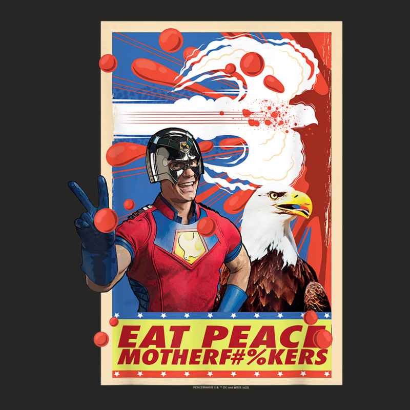 Peacemaker Eat Peace With Eagle T Shirt Ladies Fitted T-shirt | Artistshot