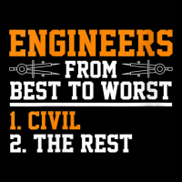 Womens Engineers Best To Worst Civil Engineer Dad V Neck T Shirt Baby Tee | Artistshot