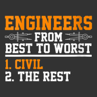 Womens Engineers Best To Worst Civil Engineer Dad V Neck T Shirt Baby Bodysuit | Artistshot