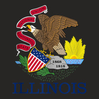 State Flag Of Illinois The Prairie State Tank Top Ladies Fitted T-shirt | Artistshot