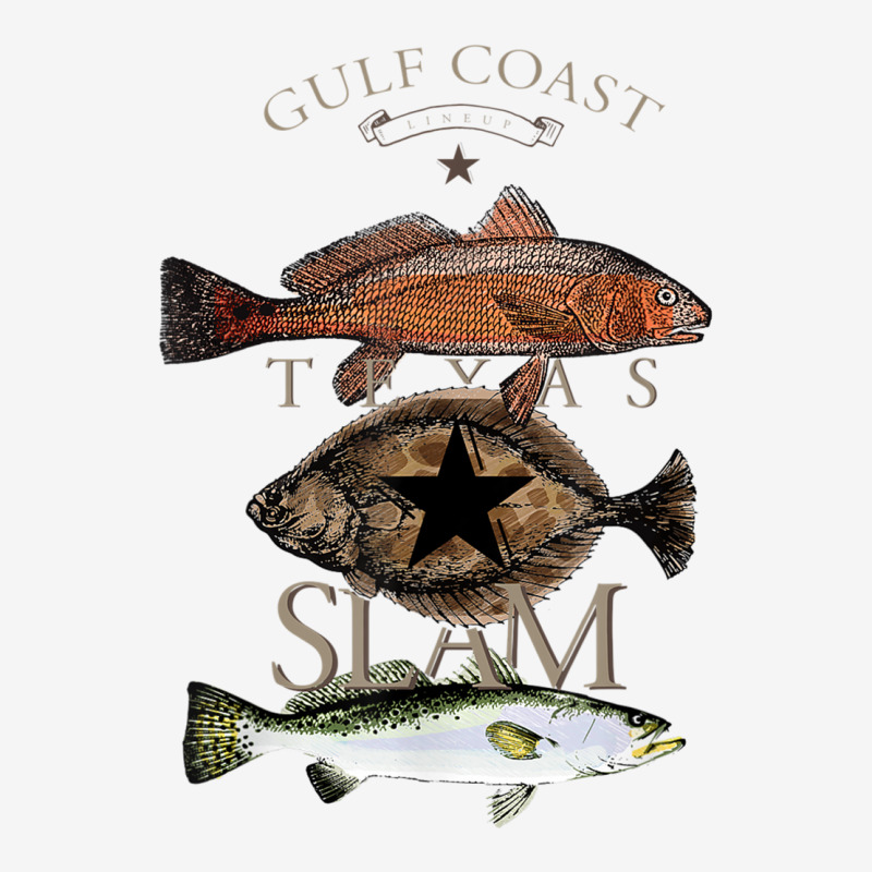 Texas Slam Fishing Red Drum Flounder Trout T Shirt Portrait Canvas Print | Artistshot