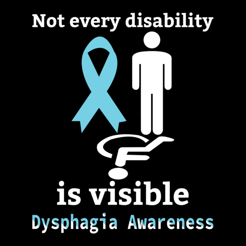 Not Every Disability Is Visible Dysphagia Awareness  Blue And Yellow R Women's V-Neck T-Shirt by cm-arts | Artistshot