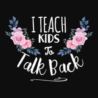 Speech Language Pathologist Personalized Gift , I Teach Kids To Talk B Crop Top | Artistshot