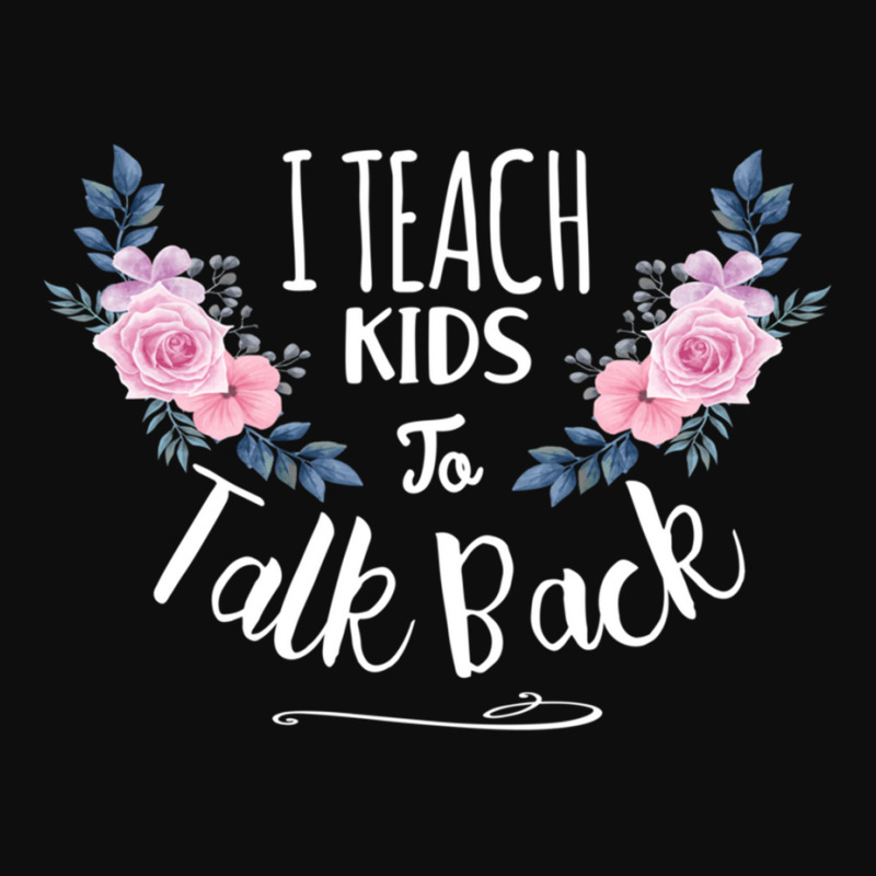 Speech Language Pathologist Personalized Gift , I Teach Kids To Talk B Crop Top by cm-arts | Artistshot