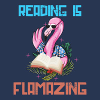 Book Reader Who Also Loves Animals Like The Flamingo 378 Booked Books  Men Denim Jacket | Artistshot