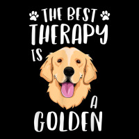 The Best Therapy Is A Golden Retriever Fur Mama Women Dog Pocket T-shirt | Artistshot