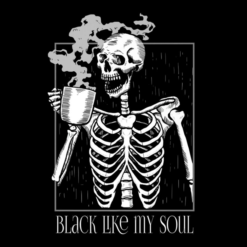 Black Coffee Like My Soul Skeleton Funny Java Or Die Premium T Shirt Adjustable Cap by cm-arts | Artistshot