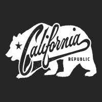 California Republic Grunge Bear Lifestyle Ladies Fitted T-shirt | Artistshot