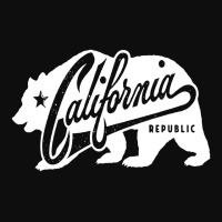 California Republic Grunge Bear Lifestyle Crop Top | Artistshot