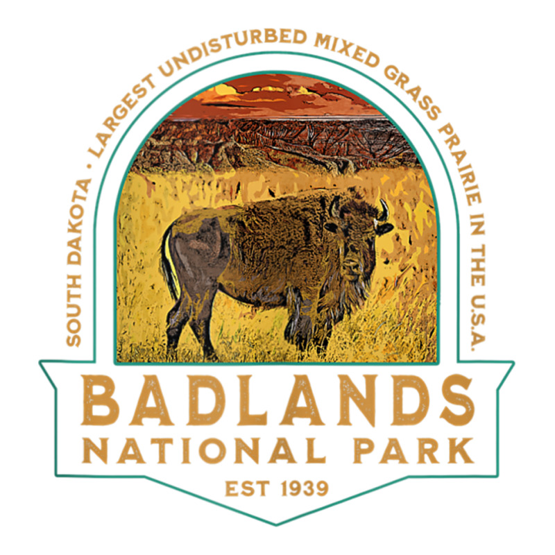 Badlands National Park South Dakota Bison Vacation Souvenir Tank Top Long Sleeve Baby Bodysuit by cm-arts | Artistshot