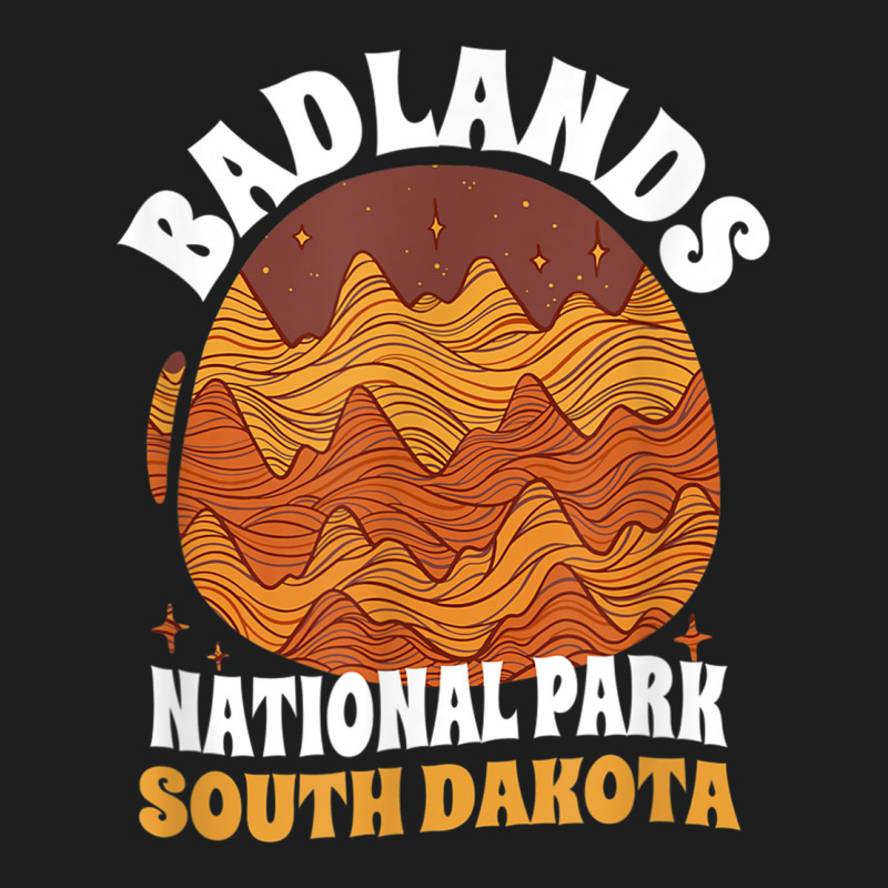 Badlands National Park South Dakota Retro Badlands T Shirt Classic T-shirt by cm-arts | Artistshot