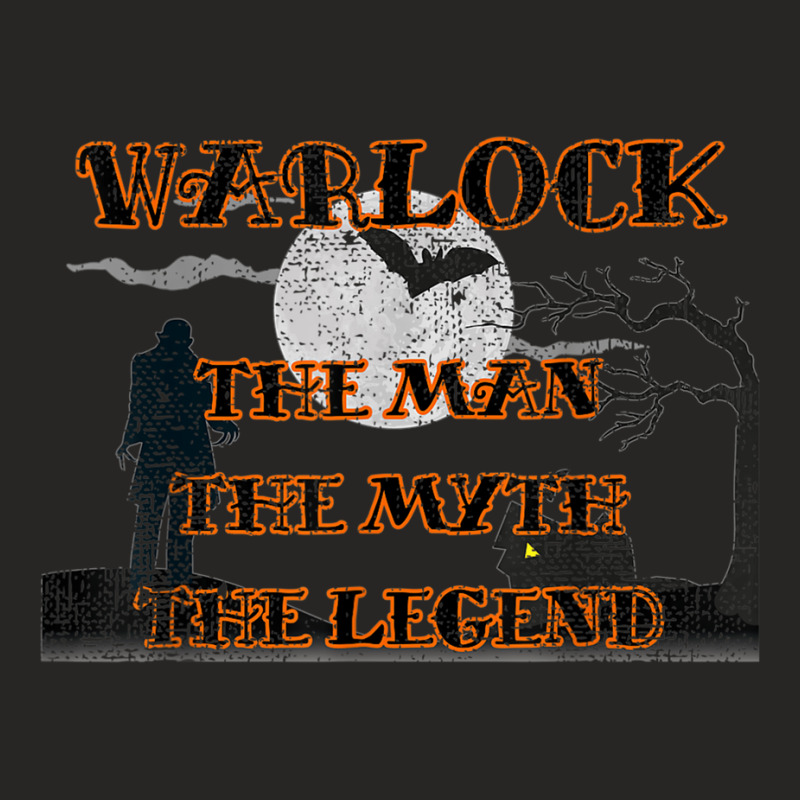 Warlock The Man The Myth The Legend Halloween Ladies Fitted T-Shirt by CurtisStout | Artistshot