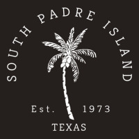 Retro Cool South Padre Island Texas Beach Palm Tree Novelty Long Sleev Tank Top | Artistshot