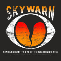 Skywarn Distressed Also Available As Non Distressed Ladies Fitted T-shirt | Artistshot