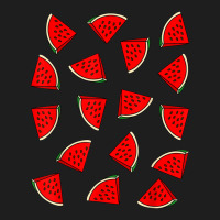 Watermelon Pattern Summer Fruitarian Lover Fruit Slice Seeds Classic T-shirt | Artistshot