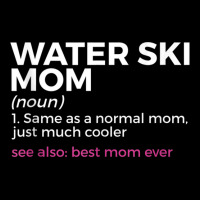 Water Ski Mom Definition Best Mom Ever Funny Waterskiing Tank Top Men's Long Sleeve Pajama Set | Artistshot